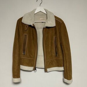 Brown Teddy Jacket with Cream Accents